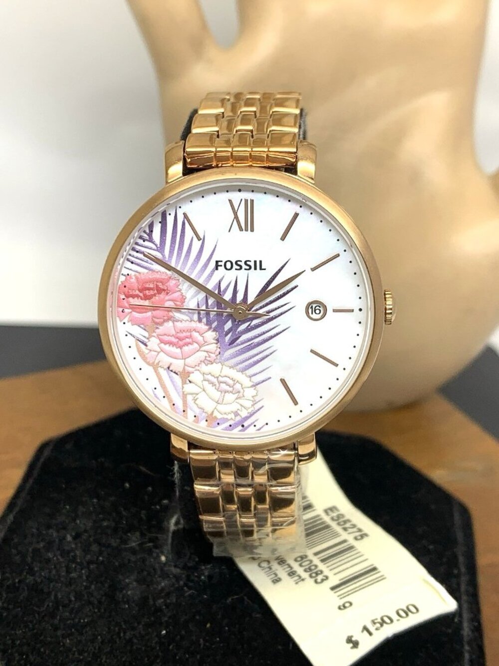 Fossil Women's Watch FS5275 Jacqueline Quartz Mother of Pearl Rose Gold 36mm